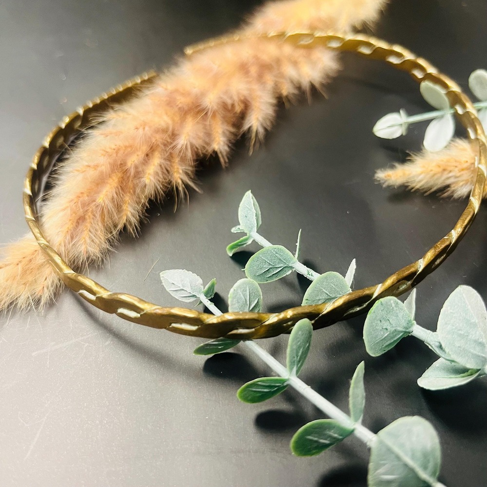 Vintage Brass Braided Collar‎ Choker Necklace | Boho Mystical Witchy Fantasy